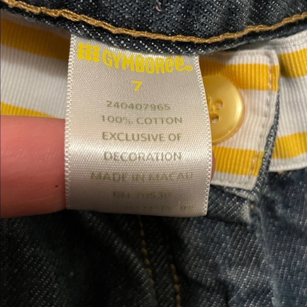 2007 Gymboree Outlet Flare Jeans w/Sunflower Embroidery, Size 7